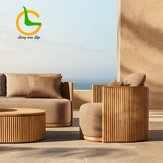 Luxury L-shaped Teak Wood Outd - مراجعة Outdoor Furniture Luxury وسعره