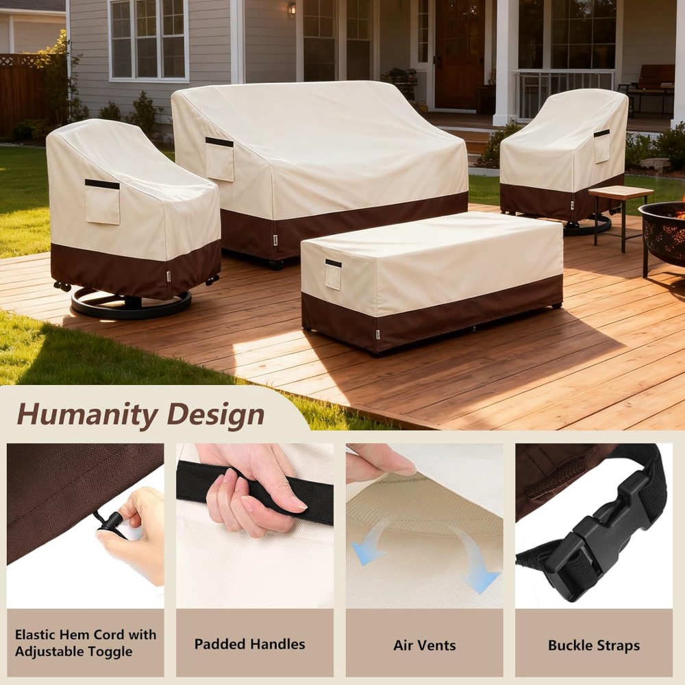 4-Piece Patio Furniture Covers - مراجعة Outdoor Furniture Heavy Duty وسعره