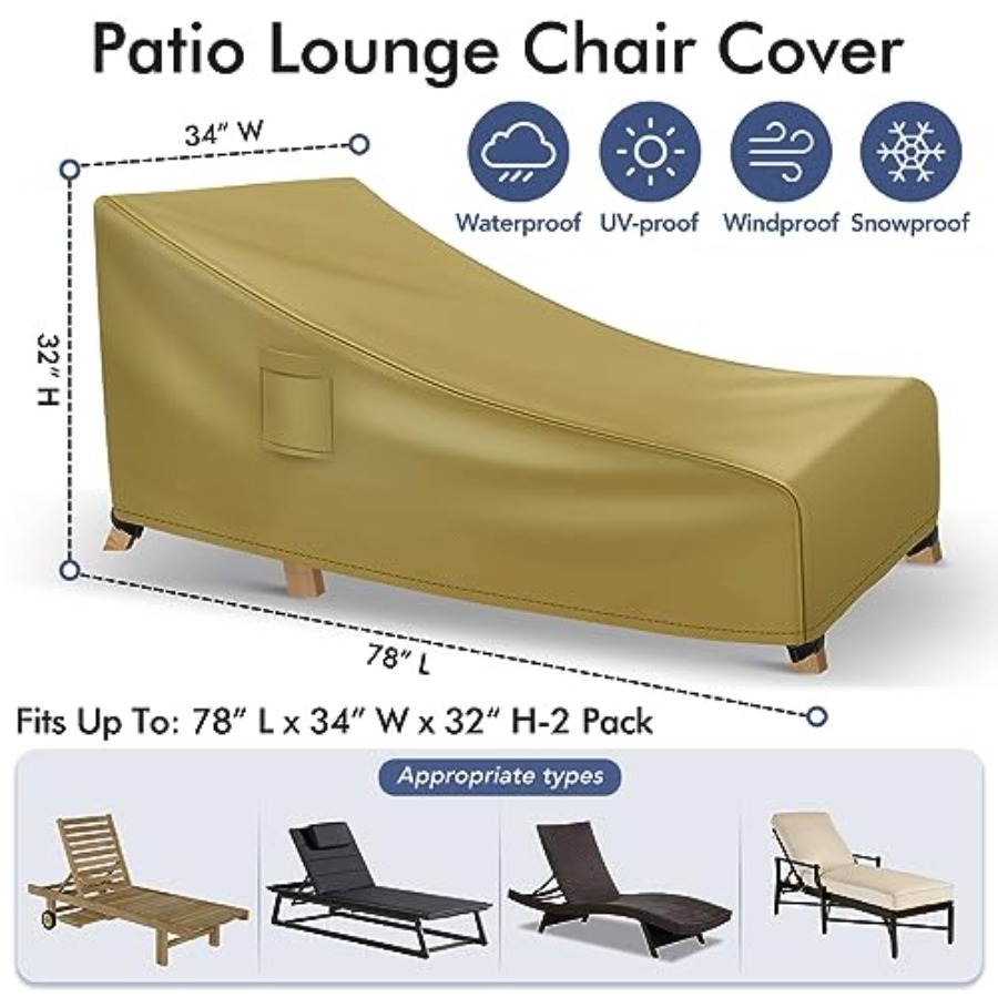 Chaise Lounge Covers Outdoor W - مراجعة Outdoor Furniture Heavy Duty وسعره